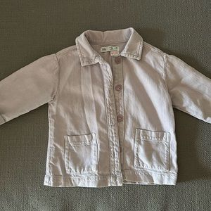 Light lilac soft jean jacket ZARA kids 2-3T